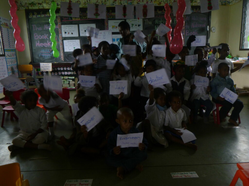 picture of a classroom of children