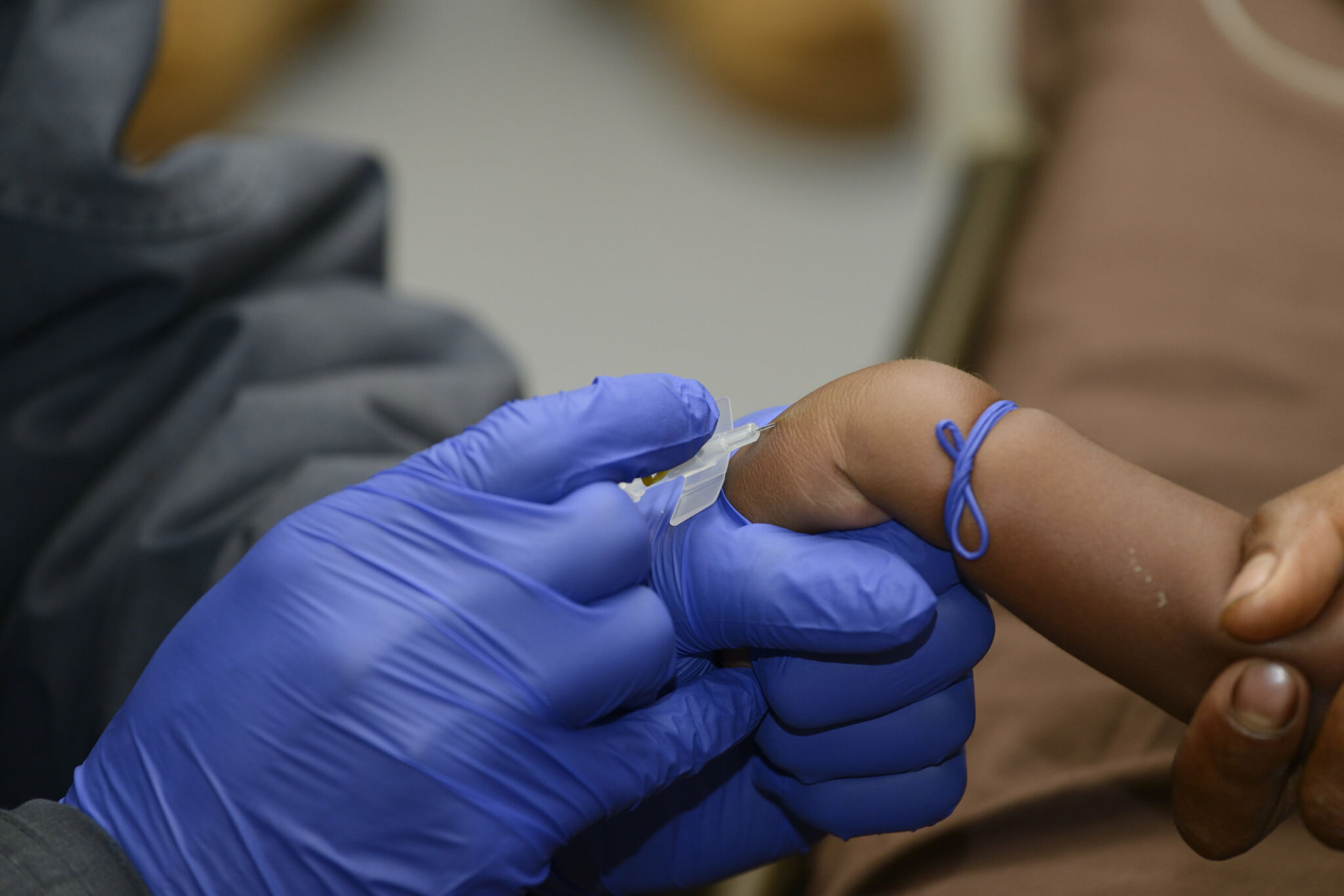 child getting vaccine injection